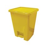 2Work Pedal Bins 15 Litre Yellow Pack of 3 2W10792