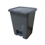 2Work Pedal Bins 15 Litre Grey Pack of 3 2W10793