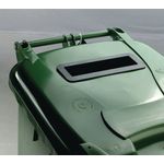 2Work Wheelie Bin Waste Slot Lid 120 Litre Green 2W10872