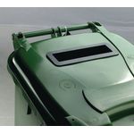 2Work Wheelie Bin Waste Slot Lid 140 Litre Green 2W10876