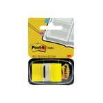 3M Post-it Index Tab 25mm Yellow with Dispenser 680-5