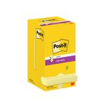 Post-it Super Sticky Z-Notes 76x76mm 90 Sheets Cardboard Packaging Yellow (Pack of 12) R330-12SSCY