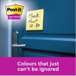 Post-it Super Sticky Z-Notes 76x76mm 90 Sheets Cardboard Packaging Yellow (Pack of 12) R330-12SSCY