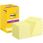 Post-it Super Sticky 76x76mm 90 Sheets Canary Yellow Value Pack 8+4 FOC (Pack of 12) 654-SSCY-P8+4