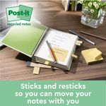 Post-it Notes Recycled Tower 76x76mm Cardboard Packaging Canary Yellow (Pack of 16) 654-1T