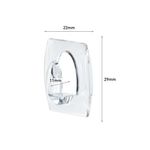 3M Command Mini Clear Hooks with Clear Strips 17006CLR
