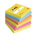 Post-it Notes 76x76mm Assorted Energetic Pack of of 6 7100296019