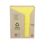 Post-it Recycled Notes 76x127mm 100 Sheets Cardboard Packaging Canary Yellow (Pack of 16) 655-1T