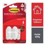 3M Command Small Oval Hooks with Command Adhesive Strips 17082