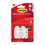 3M Command Small Oval Hooks with Command Adhesive Strips 17082