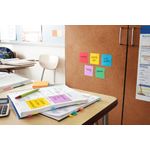 Post-It Super Sticky Notes 90 Sheets 76x76mm Playful Colours Assorted (Pack of 6) 654-6SS-PLAY