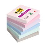 Post-it Super Sticky Notes Soulful 76x76mm 90 Pack of 6 654-6SS-SOUL