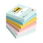 Post-it Notes Beachside Colour 76x76mm 100 Sht Pack of 6 654-6-BEA