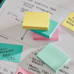 Post-it Notes Beachside Colour 76x76mm 100 Sht Pack of 6 654-6-BEA