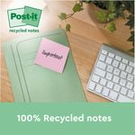 Post-it Recycled Notes Asst Colour 76x76mm 100 Pack of 16 654-1RPTN