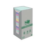 Post-it Recycled Notes Asst Colour 76x76mm 100 Pack of 16 654-1RPTN