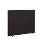 Floor standing fabric screen 1500mm high x 1800mm wide - black