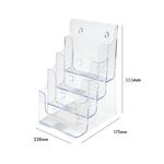 Announce by 5 Star 4 Tier Literature Holder A4 Portrait AA10439