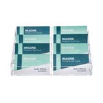 Announce by 5 Star 4 Tier Business Card Holder Landscape AA10448