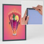 Announce by 5 Star 15mm Snap Frame A6 Mitred Crnr Grey Frame AA10566