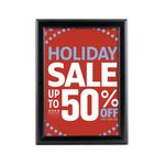 Announce by 5 Star Freestanding 25mm A4 Optiframe Black AA10596