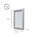 5 Star 32mm Lockable Snap Frame A3 Silver AA10597