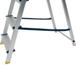 Werner 3 Tread Stepladder with High Handrail Aluminium 7400318L