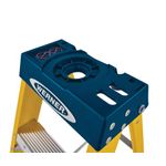 Werner 10 Tread Fibreglass Swingback Stepladder Yellow/Black 7161018