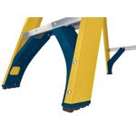 Werner 10 Tread Fibreglass Swingback Stepladder Yellow/Black 7161018
