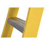 Werner 10 Tread Fibreglass Swingback Stepladder Yellow/Black 7161018