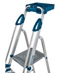 Werner Workstation 3 Tread Stepladder Twin Handrails Blue 7050318L