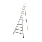 Werner Adjustable 11 Tread Tripod Ladder with High Handrail 92511