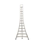 Werner Adjustable 11 Tread Tripod Ladder with High Handrail 92511