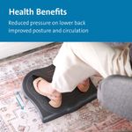 Kensington SoleSaver Footrest Height Adjustable Black 56152