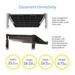 Kensington SmartFit Laptop Riser Height Adjustable Black K52783WW