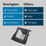 Kensington SmartFit Easy Riser Laptop Stand Black K52788WW