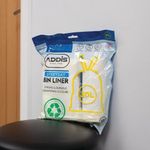 Addis Drawstring Bin Liner 30L 15 Liners Per Roll Pack of 3 520092