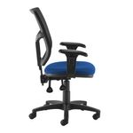 Altino mesh back PCB operator chair with adjustable arms - blue