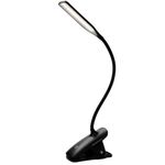 Alba LED Wireless Desk Lamp with Desk Top Clamp Black LEDCLIP N