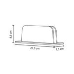 Alba Vertical Computer Stand Aluminium/Walnut ODSTAND W