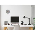Alba Vertical Computer Stand Aluminium/Walnut ODSTAND W