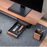 Alba Desktop Tray Black/Walnut ODTRAY W