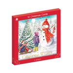 Giftmaker Square Snowman Cards x10 Pack of 24 XGIMBCC4A802