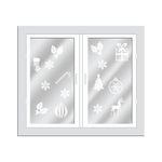Giftmaker Flock Window Xmas Stickers White Pack of 24 XGIMDEC4A641
