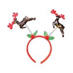 Giftmaker Reindeer and Star Sequin Headband Pack of 24 XGIMDEC5A102