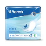 Attends Soft Incontinence Pads Size 4 Super Pack of 46 207673