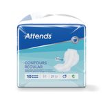 Attends Contours Incontinence Pads Size 10 Regular Pack of 21 205532