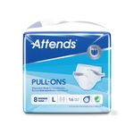 Attends Pull-Ons Incontinence Pants Size 8L x4 Pack of 16 36846
