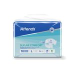 Attends Slip Air Comfort Nappies Size 10L x3 Pack of 26 37790