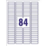 Avery Laser Mini Labels 46mmx11.1mm 84 Per Sheet White (Pack of 8400) L7656-100